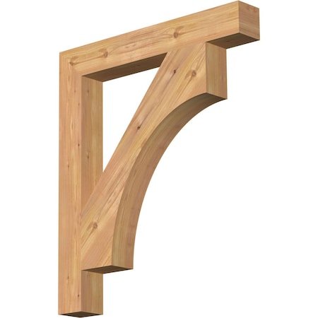 Ekena Millwork Westlake Block Smooth Bracket, Western Red Cedar, 3 1/2"W x 26"D x 30"H BKT04X26X30WTL05SWR